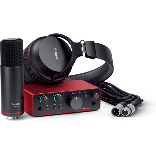 Focusrite Scarlett Solo Studio 4th Gen Complete Recording Package