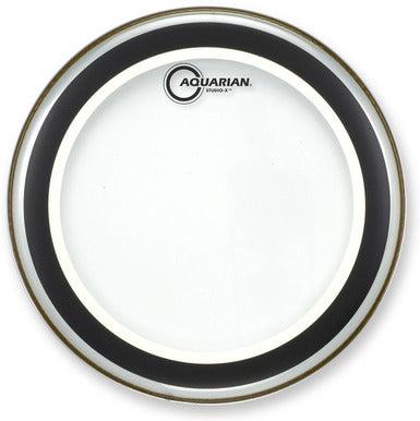 Aquarian Studio-X – Batter Bass Drumhead – Clear – 22″ (SX22B)