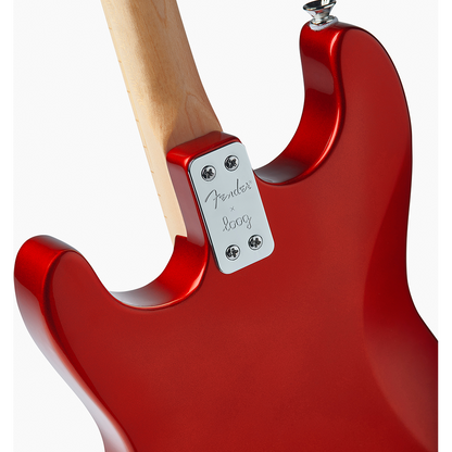 Fender X Loog Stratocaster 3-String Electric Guitar Red