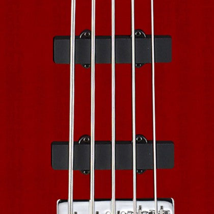 Cort Action V Plus TR Transparent Red 5 String Bass