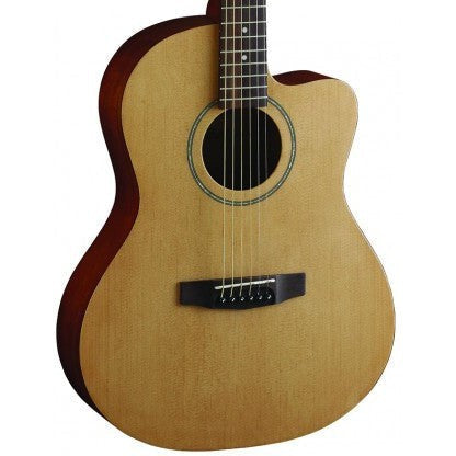 Cort Jade1 Small Body Cutaway Acoustic Guitar OP Natural