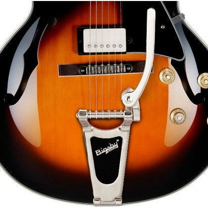 Cort Yorktown-BV Hollow-Body Electric Guitar with Bigsby – Tobacco Burst