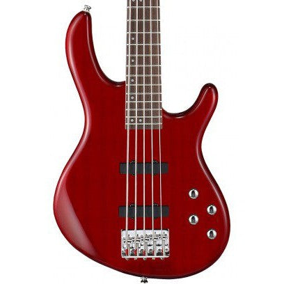 Cort Action V Plus TR Transparent Red 5 String Bass