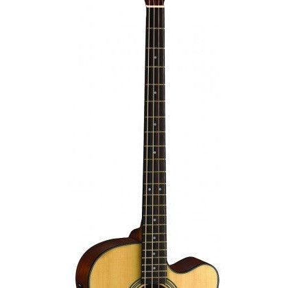 Cort SJB5F Satin Natural 4 String Jumbo Acoustic Bass Guitar