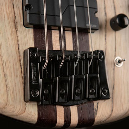 Cort A4 Ultra Ash 4-String Bass Guitar – Etched Natural Black