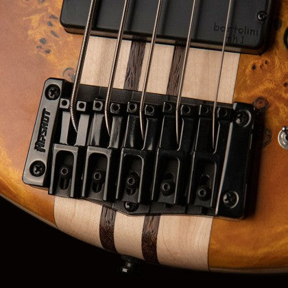 Cort A5 Plus SC 5-String Bass Guitar – Open-Pore Amber