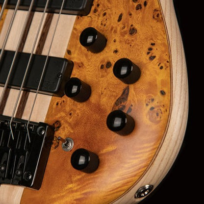 Cort A5 Plus SC 5-String Bass Guitar – Open-Pore Amber
