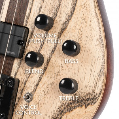 Cort A5 Ultra Ash 5-String Bass Guitar – Etched Natural Black