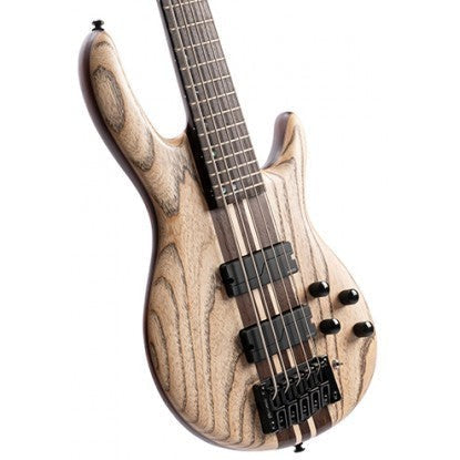 Cort A5 Ultra Ash 5-String Bass Guitar – Etched Natural Black