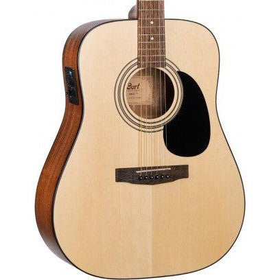 Cort AD810E Open Pore Natural Dreadnought Acoustic Guitar