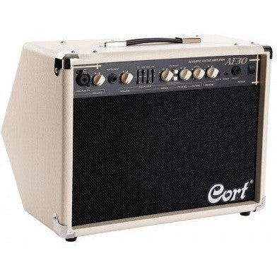 Cort AF30 30W Acoustic Guitar Amplifier Ivory