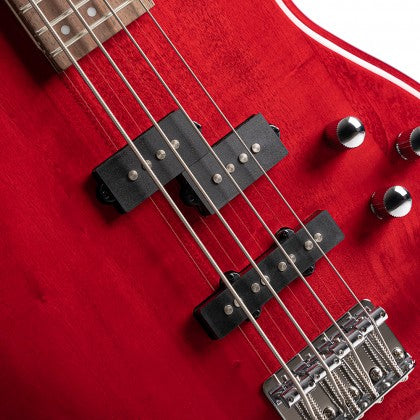 Cort Action Bass Plus Transparent Red 4 String Bass