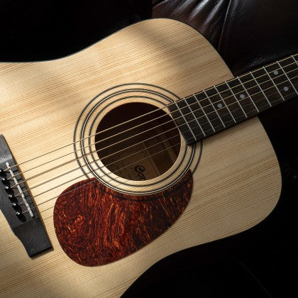 Cort Earth Pack Dreadnought Acoustic Guitar Pack – Open-Pore Natural