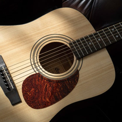 Cort Earth Pack Dreadnought Acoustic Guitar Pack – Open-Pore Natural