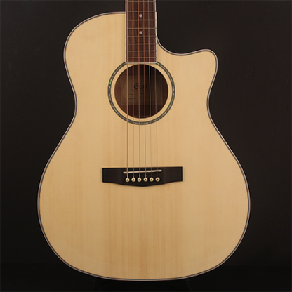 Cort GA-MEDX Grand Auditorium Cutaway Acoustic-Electric Guitar (Left-Handed)