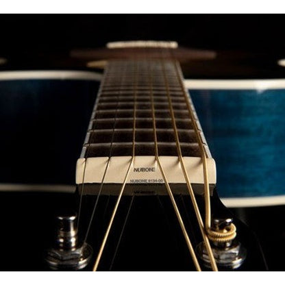 Cort GA-QF Grand Auditorium Cutaway Acoustic-Electric Guitar – Coral Blue Burst