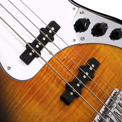 Cort GB24JJ 4-String Bass Guitar – Transparent Black