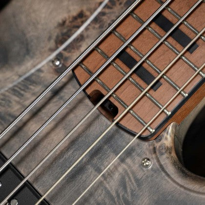 Cort GB Modern 5 5-String Bass Guitar – Open-Pore Charcoal Grey