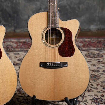 Cort Gold OC6 Bocote OM Cutaway Acoustic-Electric Guitar – Natural