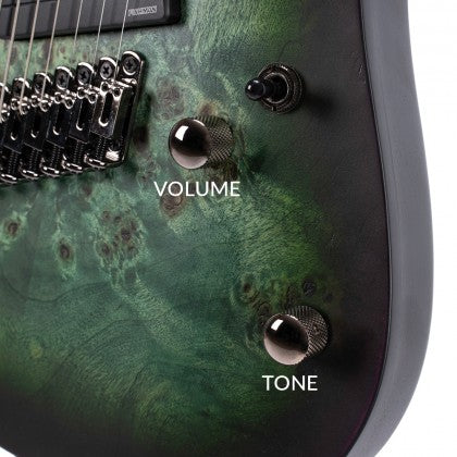 Cort KX507 Multi-Scale 7-String Electric Guitar – Stardust Green