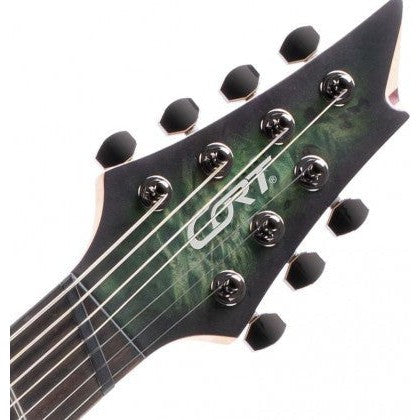 Cort KX507 Multi-Scale 7-String Electric Guitar – Stardust Green