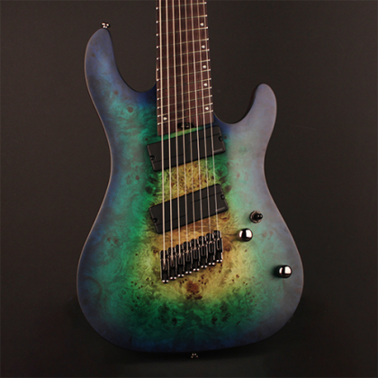 Cort KX508 Multi-Scale 8-String Electric Guitar – Marina Blue Burst