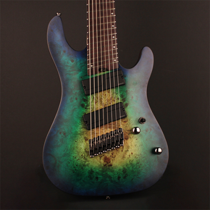 Cort KX508 Multi-Scale 8-String Electric Guitar – Marina Blue Burst