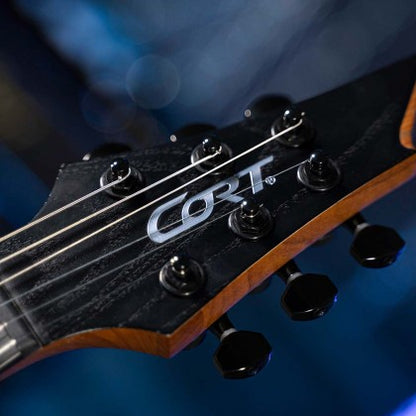 Cort KX700 EverTune Electric Guitar – Open-Pore Black