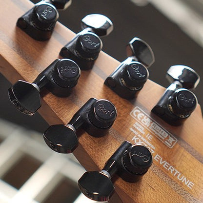Cort KX707 EverTune 7-String Electric Guitar – Open-Pore Black