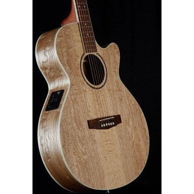 Cort SFX-AB Ash Burl Natural Small Body Cutaway Acoustic Guitar