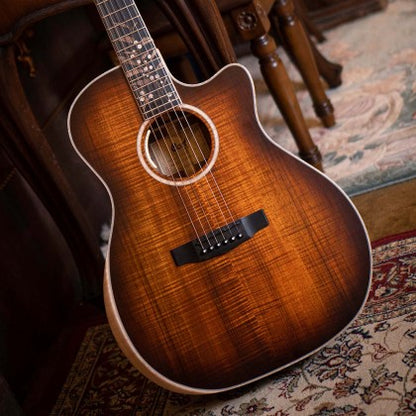 Cort The Black Tree Limited-Edition Grand Auditorium Acoustic-Electric Guitar – Light Burst Satin