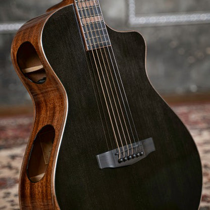 Cort Modern Black Limited-Edition Modern Concert Acoustic-Electric Guitar