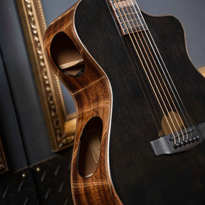 Cort Modern Black Limited-Edition Modern Concert Acoustic-Electric Guitar