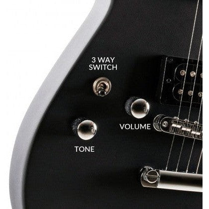 Cort MBM-2 Matthew Bellamy Signature Electric Guitar – Black Satin (Left-Handed)