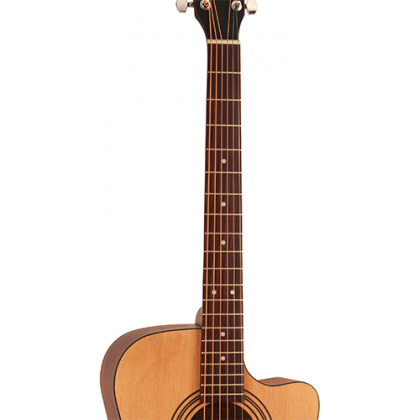 Cort AF515CE Open Pore Natural Concert Cutaway Acoustic Guitar