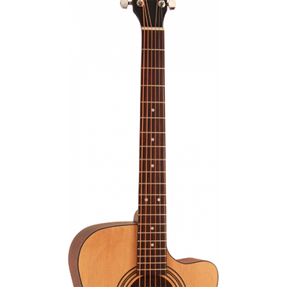 Cort AF515CE Open Pore Natural Concert Cutaway Acoustic Guitar