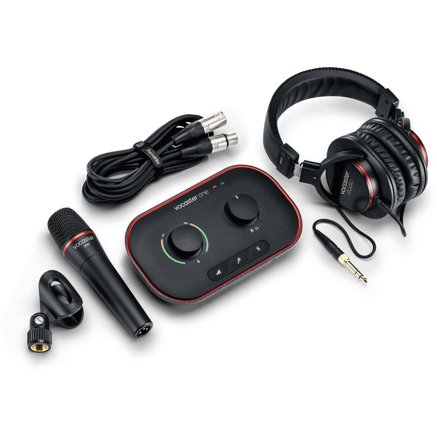 Focusrite Vocaster One Studio Podcasting Package