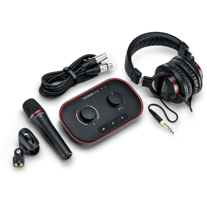 Focusrite Vocaster One Studio Podcasting Package