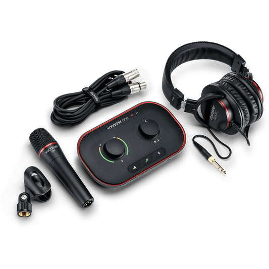 Focusrite Vocaster One Studio Podcasting Package
