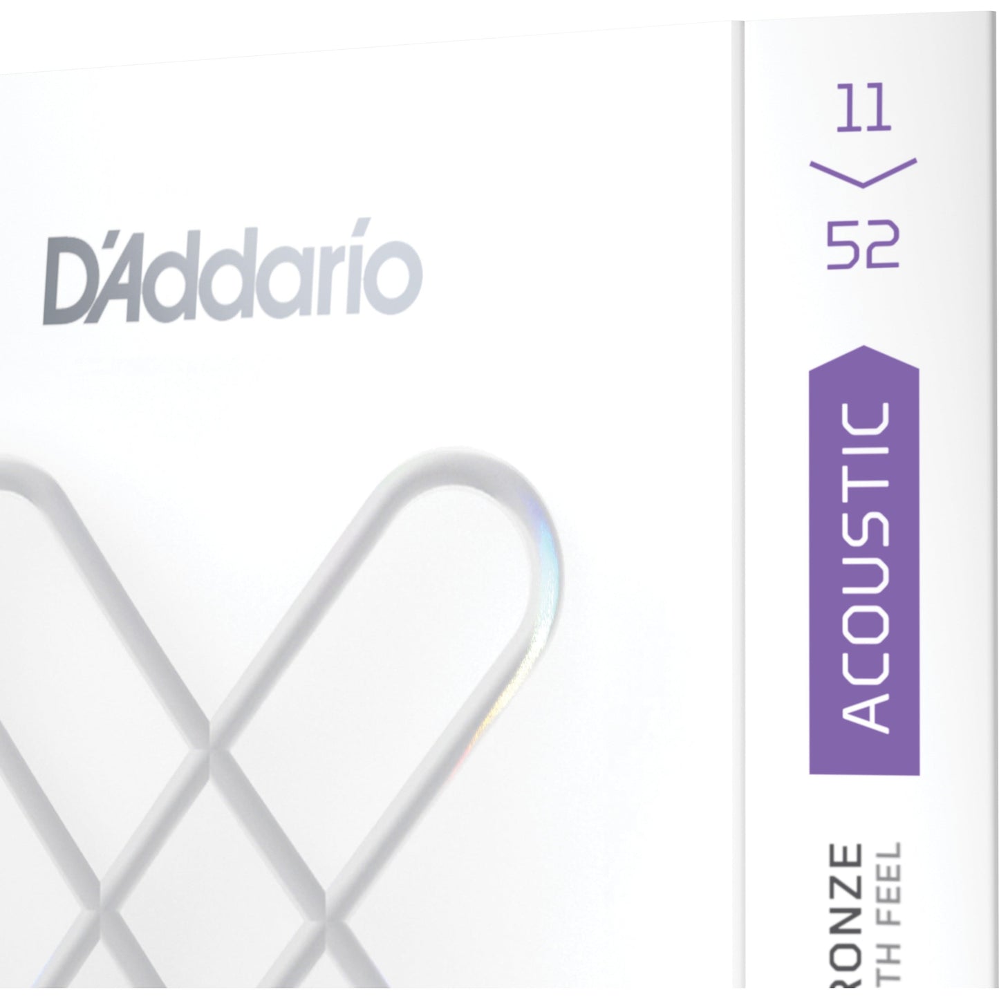 D'Addario 11-52 Custom Light, XS 80/20 Bronze Coated Acoustic Guitar Strings