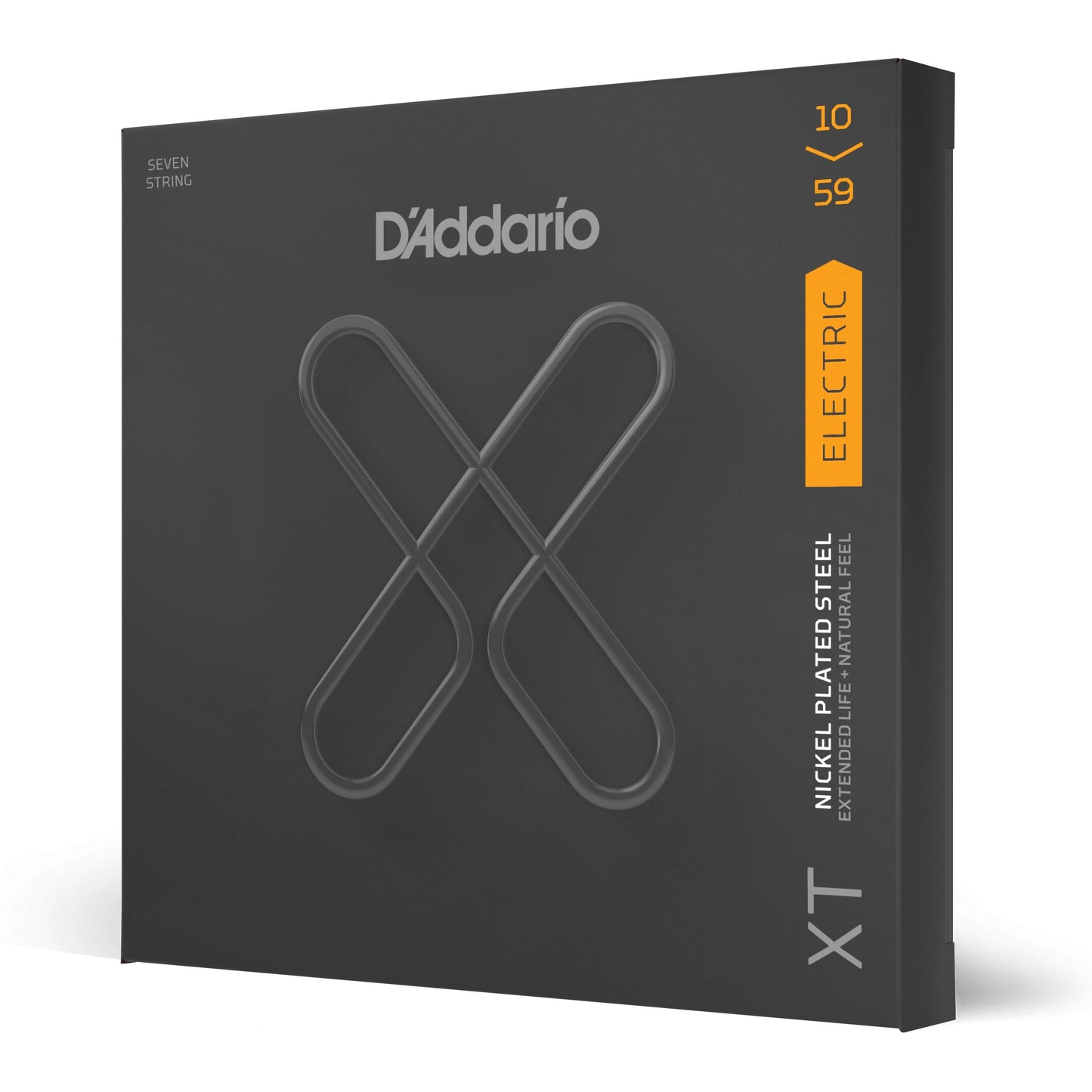 D'Addario XTE1059 XT Electric Nickel Plated Steel, Regular Light, 7-String 10-59