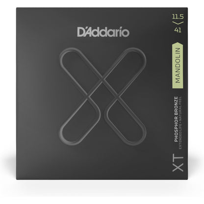 D'Addario XTM11541 XT Phosphor Bronze Mandolin Strings, Medium/Heavy, 11.5-41
