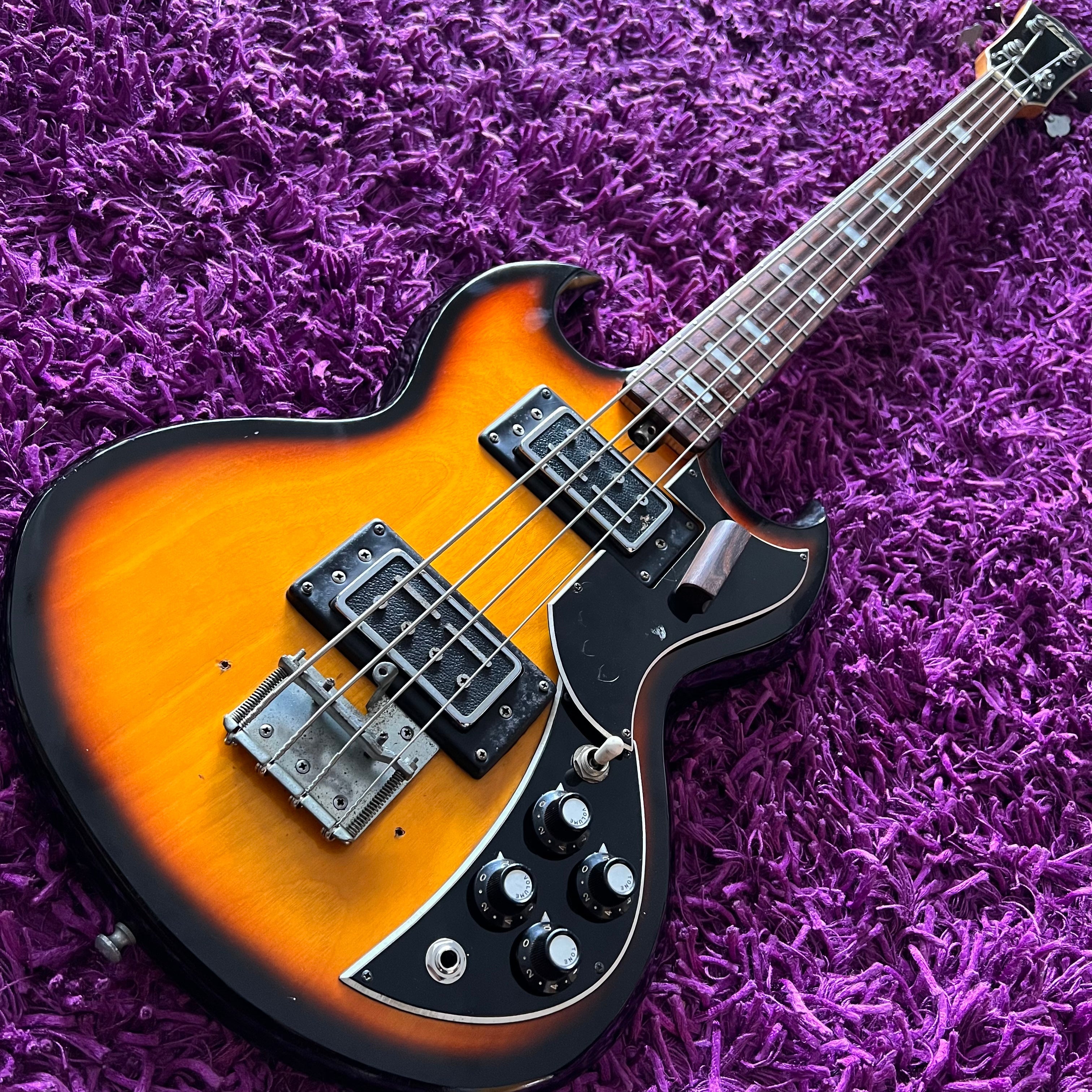1960s Teisco SG Bass (Kay K2B) (Short Scale MIJ) – Deep Tone Music