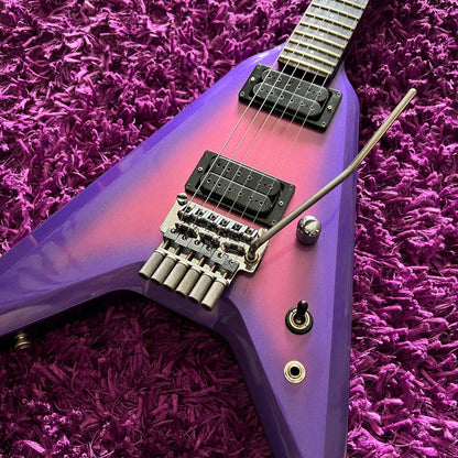1984 Greco Japan GTV-60 TUSK Flying V Purple Burst