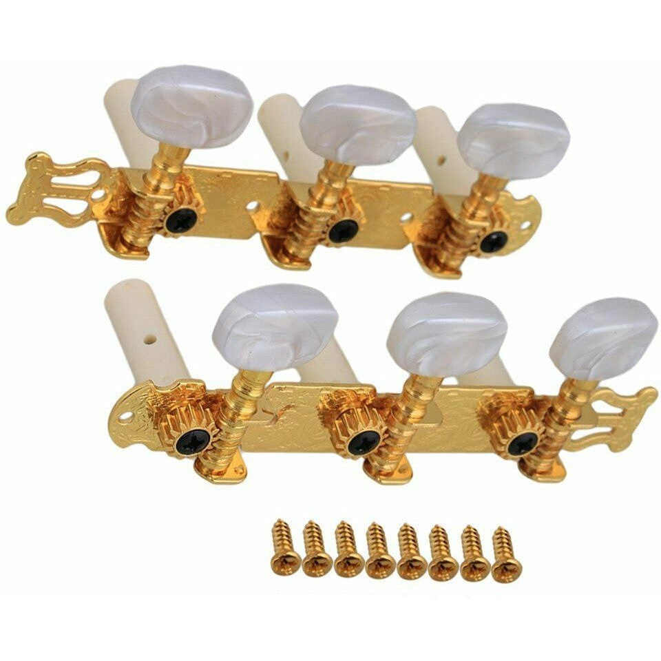 DR Parts Classical Machine Heads Tuners 35mm Gold Plated