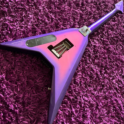 1984 Greco Japan GTV-60 TUSK Flying V Purple Burst