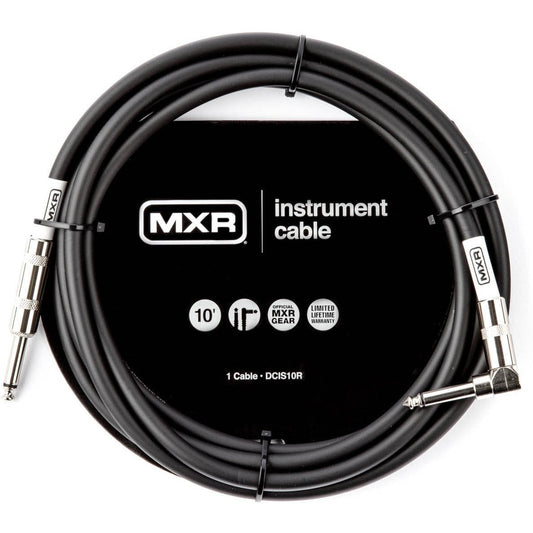 MXR DCIS10R 10 Foot Instrument Cable Right Angle Connector