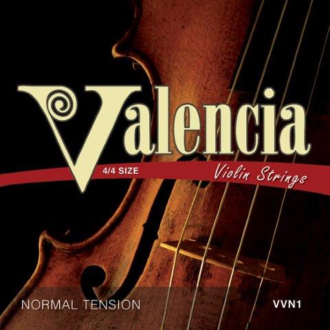 Valencia Violin Strings 4/4 Size Beginner Full Set Steel VVN1