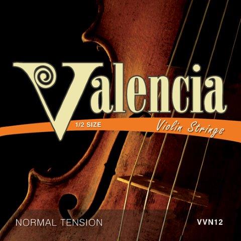 Valencia Violin Strings 1/2 Size Beginner Full Set Steel VVN12