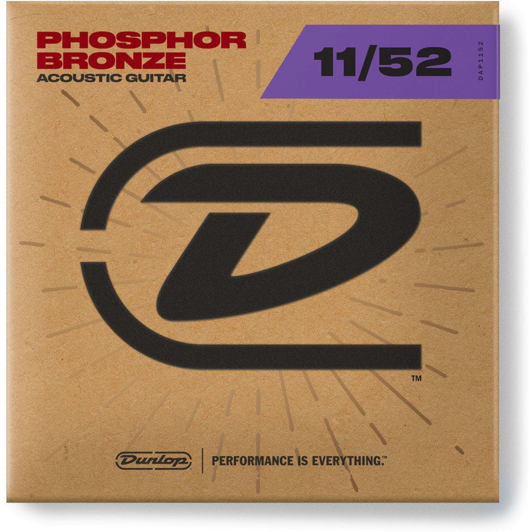 Dunlop DAP11 Phosphor Bronze Acoustic Guitar Strings 11-52